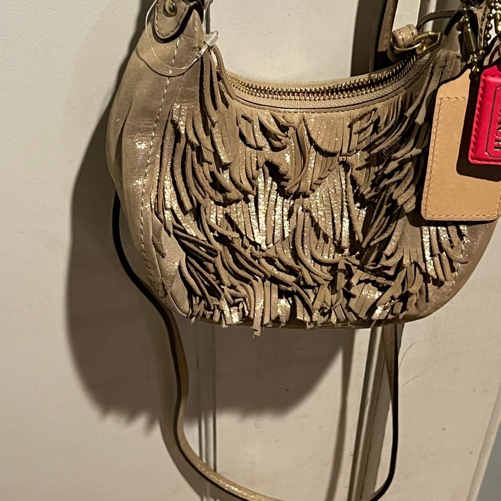 Vintage Coach Poppy 1941 Mini Hobo Fringe Bag - Picture 9 of 11